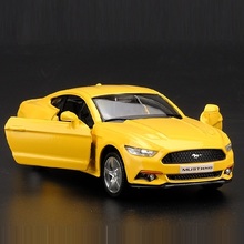 High Simulation Exquisite Die-casts&Toy Vehicles: RMZ city Car Styling 2015 Ford Mustang GT 1:36 Alloy Car Model Pull Back Cars 2024 - buy cheap