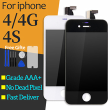 For iPhone 4S LCD Display Touch Screen Digitizer Panel Assembly Complete Pantalla Replacement Parts For iPhone 4 4S LCD 2024 - buy cheap