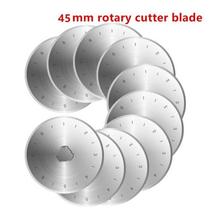 Cuchillas de recambio rotativas circulares de acero, 45MM/28MM, 10 Uds., tela de retales, artesanía de cuero costura, acolchado, apto para cortadores Fiskars 2024 - compra barato