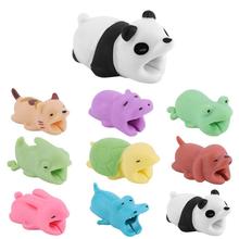 Cute Bite Cartoon Animal Cable Protector Cord Wire Protection Mini Cover Charging Cable Winder Cute Cartoon Cable Protrctor 2024 - buy cheap