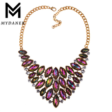 MYDANER 2017 Maxi Necklace Luxury Collar Multi Layer Vintage Rhinestone Necklaces Pendants Gipsy Style Women Statement Necklace 2024 - buy cheap