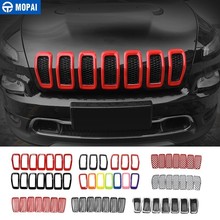 MOPAI Car Sticker for Jeep Cherokee 2014+ ABS Car Front Grilles Decoration Cover Stickers for Jeep Cherokee 2018 Car Accessories 2024 - buy cheap