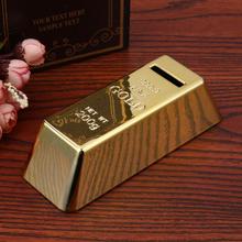 ABS Plastic Piggy Bank Gold Bullion Brick Coin Box Case Saving Money Box for Kids Children Birthday Gifts Home Decor 2024 - buy cheap