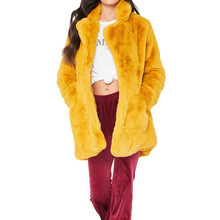 Long Faux Fur Coat Plus Size Women Loose Solid Soft Faux Rabbit Fur Jackets Female Loose Casual Overcoats 2018 Hot Winter Coats 2024 - buy cheap