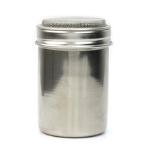 Novo tipo de tubo de malha de aço inoxidável prata dusters pó salt shaker spice jar 2024 - compre barato