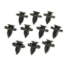 New Arrivals 10Pcs 8mm Hole Plastic Push Fit Rivet Bumper Trim Clips Auto Fastener Parts For Nissan Micra Almera XTrail Juke 2024 - buy cheap