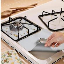4PCS/Set Gas Stove Top Surface Protection Mat Square High Temperature Oil Proof Antifouling Gas Stove Mat Kitchen Clean Supply 2024 - buy cheap