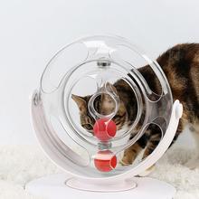 Новинка 2019 игрушки для кошек роликовое кольцо-головоломка товары для домашних животных Интерактивная игровая доска обучающие игрушки для кошек, собак и домашних животных с 2 шариками 2024 - купить недорого
