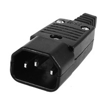 FULL-Black IEC-320 C14 Male Plug AC Power Inlet Socket Connector 250V 10A 2024 - buy cheap