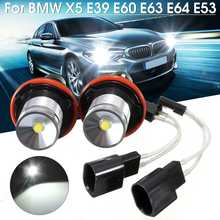 Pair 10W/pcs Error Free LED Angel Eyes Marker Lights Bulbs For BMW E39 E53 E60 E63 E64 M5 M6 X3 5 series 525i 530i 540xi 545i M5 2024 - buy cheap