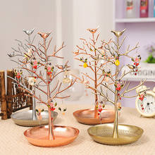 Metal Tree Shape Necklace Pendant Holder Jewelry Display Stand Jewellery Etagere 2024 - buy cheap