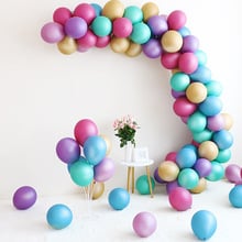 ZLJQ 10 Uds de cromo metálico perla látex globos para fiesta de boda cumpleaños fondo de globos globo de decoración cadena arco Decoración 2024 - compra barato
