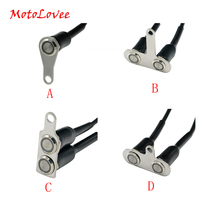 MotoLovee Stainless Steel LED Motorcycle Switch ON-OFF Handlebar Adjustable Mount Waterproof Switches Button DC12V Fog Light 2024 - купить недорого