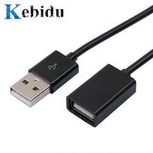 Удлинитель данных kebidu 0,5 м 1 м USB 2,0 штекер-гнездо 1 м удлинитель заряда дополнительный кабель для iphone 4 5 6 разъемов Samsung 2024 - купить недорого