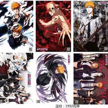 8 pcs/set Anime BLEACH Embossed poster Figure Kurosaki ichigo Inoue Orihime Kuchiki Rukia sticker for gifts 2024 - buy cheap