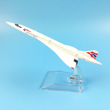 Aircraft Model Diecast Metal Plane Airplanes 16cm Airplane Model   1:400 British Airways Concord Plane Toy Gift Free Shipping 2024 - buy cheap