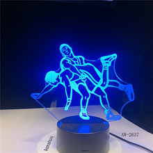 3D LED Wrestling Judo Lamp Night Lights USB Power Lights Creative Holiday Gift LED Desk Lamp for Home Living Room Decor AW-2637 2024 - buy cheap