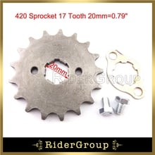 Front Engine Chain Sprocket Gear 420 17 Tooth 20mm For 50cc - 160cc Lifan YX Chinese Pit Dirt Trail Bike Motorcycle ATV 2024 - buy cheap