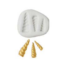 Unique Horn Silicone Cake Mold White Fondant Chocolate Cake Moulds Decorating Baking Mould Tool 3 2024 - buy cheap