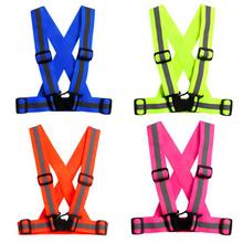 Unisex Adjustable Reflective Vest High Visibility Safety Straps for Jogging Cycling Walking Running 2024 - buy cheap