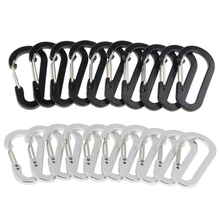 10Pcs Aluminium Carabiners Clip Snap Keychain Clip Spring Key Chain Clip Hook Buckle for Camping Hiking Dog Leash Harness 2024 - buy cheap