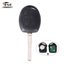 Dandkey 433Mhz 3 Button Remote Car Key For Ford Focus Fiesta Fusion C-Max Mondeo Galaxy C-Max S-Max Key With 4D60 Chip HU101 2024 - buy cheap