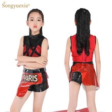 Songyuexia New Children Jazz Dance Costumes Girls Show hip-hop Dance Costumes Stage ModelGirl Clothes 2024 - buy cheap