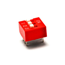 100 шт./лот 3-позиционный DIP-переключатель 3 P 2-рядный 6-контактный 2,54 мм Шаг слайдер DIP-переключатель красного цвета 2024 - купить недорого