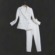 Women white Slim Pant Suits Female suit dress Notch Lapel Women's Business Office Tuxedos Jacket+Pants Ladies Suit 2024 - buy cheap