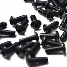 10PCS M3 M4 M5 M6 Black 10.9 Button Dome Head Hex Socket Screw Round head bolts mushroom head bolt 2024 - buy cheap