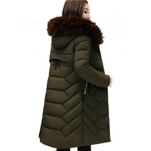 Женская зимняя пуховая куртка, зимняя длинная куртка с капюшоном, 2018 2024 - купить недорого