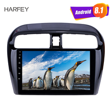 Автомобильный радиоприемник Harfey Android 8,1 для 2012-2016 Mitsubishi Mirage 9 "GPS Navi с сенсорным экраном HD Bluetooth USB WIFI FM SWC DVR OBD 2024 - купить недорого