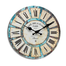 Vintage Round Wall Clock Modern Clock Quartz Horloge Retro Wathces Relogio de parede Drop Shipping Home Decoration Living Room 2024 - buy cheap
