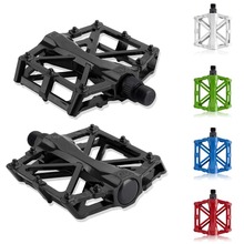 Pedales de plataforma plana de aleación de aluminio para bicicleta, accesorios portátiles de ciclismo de carretera y montaña, 5 colores, 1 par 2024 - compra barato