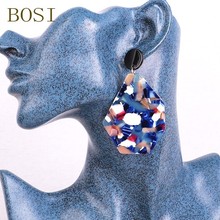 Acrylic Earrings 2019 Boho Acetate Earings Fashion Jewelry Big Long Bohemian Drop Dangle Accessories Geometric Rainbow cc Brand 2024 - buy cheap