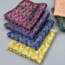35-Color Men's  Pocket Handkerchief Handkerchief 25cm Paisley Feather Print  Pocket Scarf  Pocket Square Sumikko Gurashi Wedding 2024 - buy cheap