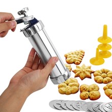 Máquina de prensa para hacer galletas, herramientas de cocina para hornear, 20 moldes + 4 boquillas 2024 - compra barato