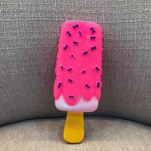 Adeeing Funny Interactive Chew Squeaky Rubber Pink Popsicle Shaped Toy for Cat Puppy Baby Dogs Ice Cream Bite Molar Toy 2024 - buy cheap