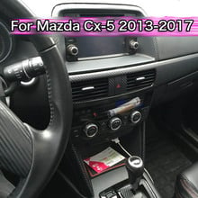 Carro-estilo novo interior do carro console central mudança de cor de fibra de carbono adesivo decalques para mazda CX-5 2013-2017 2024 - compre barato