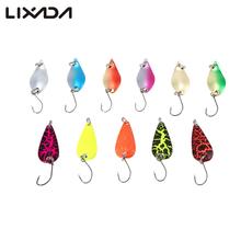 Lixada Fishing Metal Lures 11Pcs/lot  Mixed Colors Spoon Lures Set Artificial Trout Lure Hard Baits for Carp Pesca 2024 - buy cheap