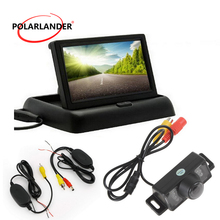 Monitor de coche TFT LCD de 4,3 pulgadas con resolución de 480x234, pantalla de vista trasera con entrada de vídeo bidireccional para cámara de marcha atrás, DVD, envío gratis 2024 - compra barato