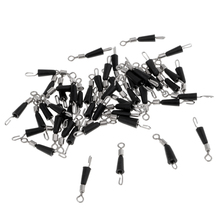 50 Pcs Fishing Rolling Swivels Metal Line Connector Fast Link Fishing Pins For Outdoor Soft Bait Fishing Tackle Lures 2024 - buy cheap