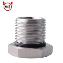 evil energy Stainless Steel Car Fastener Oil Filter Thread Adapter 1/2-28 to 3/4-16 Auto Threaded Screw Adapter Car Accessories 2024 - buy cheap