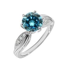 Женское квадратное кольцо, роскошное серебряное кольцо для женщин, заполненное кристаллами, кольцо с голубым цирконом, обручальное кольцо, обещающее помолвку, ювелирные изделия, подарки 2024 - купить недорого