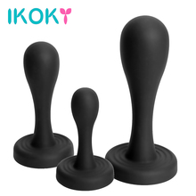 IKOKY Anus Dilator Prostate Massager Silicone Anal Plug Erotic Toys Smooth Anal Sex Toys For Men Women Gay Beginner Butt Plug 2024 - buy cheap