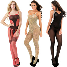 Body de lencería erótica para mujer, ropa interior Sexy, trajes de cuerpo entero, medias, rojo, 149 2024 - compra barato