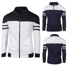 New Fashion Men Jacket Winter Slim Hoodie Warm Hooded Sweatshirt Zipper Up Coat Outwear Tops Men Casual Jacket Coat 2024 - buy cheap