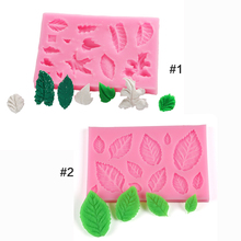 2PC Sugarcraft Flower Leaves Silicone Mold Fondant Mold Cake Decorating Tool Chocolate Gumpaste Mold For Baking 2024 - buy cheap