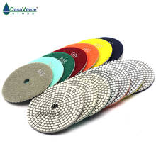 Russin market Hot sale in 2018 D100mm 4 inch with 2.5mm granite diamond wet polishing pads with competitive price 2024 - buy cheap