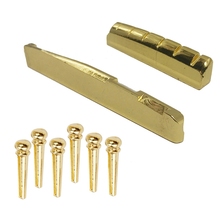 ABGZ-6PCS Guitar Brass Bridge Pins Saddle Nut Replacement Parts for Acoustic Guitar 2024 - buy cheap